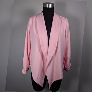 Hybrid & Co Pink Wrap Cardigan Jacket NWT
